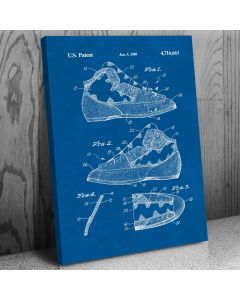 Rock Climbing Shoe Patent Canvas Print