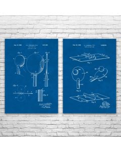 Ping Pong Patent Prints Set of 2