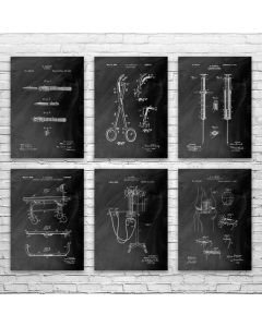 Surgical Patent Posters Set of 6