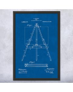 Painting Easel Patent Framed Print