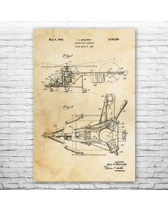 Sikorsky Helicopter Poster Print