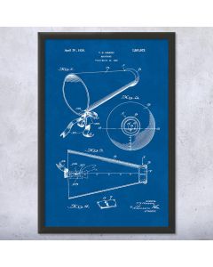 Coaches Megaphone Patent Print