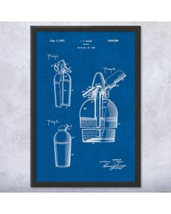 Soda Siphon Patent Framed Print