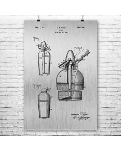 Soda Siphon Patent Print Poster