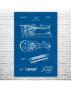 Triple Beam Scale Patent Print Poster