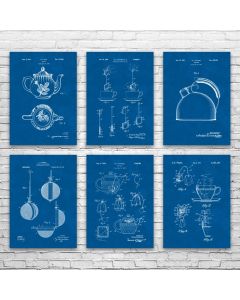 Tea Patent Posters Set of 6