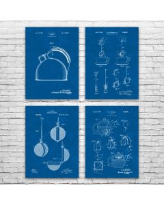 Tea Patent Posters Set of 4