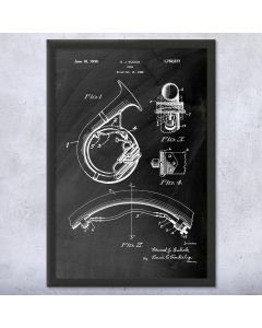Marching Tuba Framed Patent Print