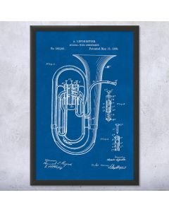 Concert Tuba Framed Patent Print