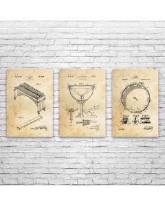 Percussion Instrument Posters Set of 3