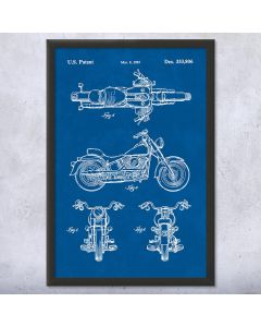 Super Glide Motorcycle Patent Framed Print