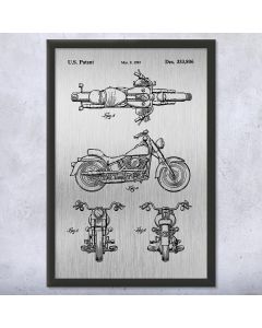 Super Glide Motorcycle Framed Print