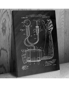 Blood Pressure Cuff Canvas Patent Art Print