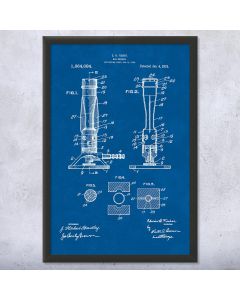 Bunsen Gas Burner Framed Patent Print