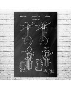 Chemical Wash Bottle Poster Patent Print