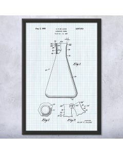 Erlenmeyer Flask Framed Patent Print