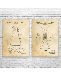Chemistry Lab Patent Prints Set of 2