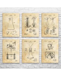 Chemistry Lab Equipment Posters Set of 6