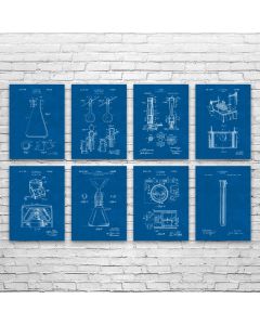 Chemistry Patent Prints Set of 8