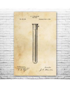 Test Tube Poster Patent Print