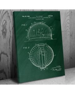 Space Observatory Dome Patent Canvas Print