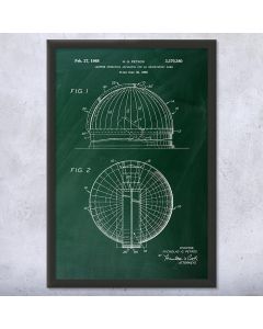 Space Observatory Dome Framed Print