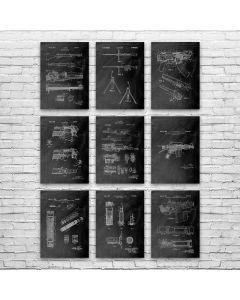 Combat Rifle Patent Posters Set of 9