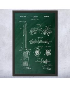 Rifle Bayonet Framed Print