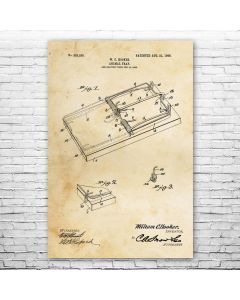 Mouse Trap Patent Print Poster