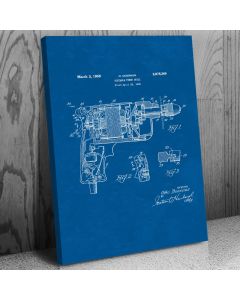 Electric Power Drill Patent Canvas Print