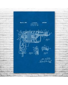 Electric Power Drill Poster Patent Print