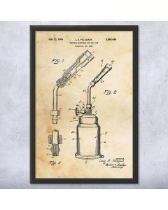 Blow Torch Framed Patent Print
