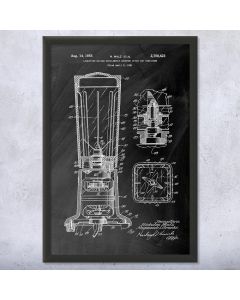 Blender Framed Patent Print