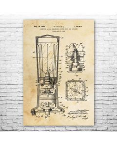 Blender Patent Print Poster