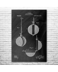 Tea Ball Patent Print Poster