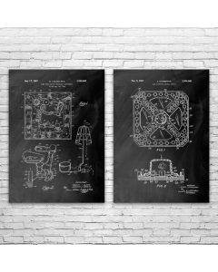 Board Game Patent Prints Set of 2