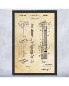 Fatboy Safety Razor Framed Patent Print