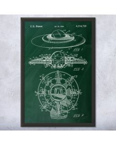 Flying Saucer UFO Framed Print