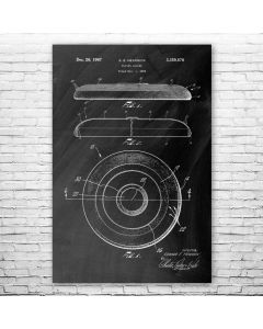 Disc Golf Disc Poster Patent Print