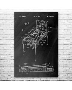 Bally Xenon Pinball Tubeshot Poster Patent Print