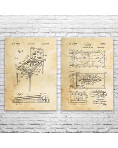 Pinball Patent Prints Set of 2