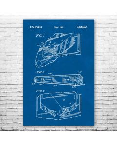 Pinball Flipper Patent Print Poster