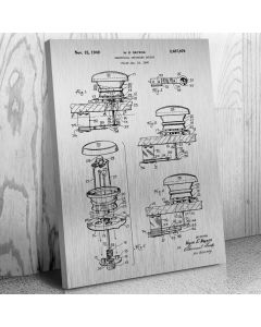 Pinball Pop Bumber Patent Canvas Print