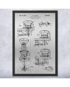 Pinball Pop Bumber Patent Framed Print