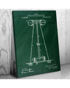 Nikola Tesla Electricity Transmitter Patent Canvas Print