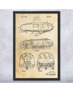 Dymaxion Car Buckminster Fuller Framed Patent Print