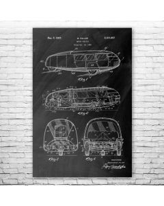 Dymaxion Car Buckminster Fuller Patent Print Poster