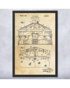 Dymaxion House Framed Patent Print