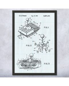 Atari Video Game Joystick Framed Patent Print