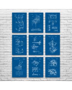 Arcade Patent Posters Set of 9